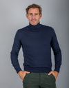Gran Sasso pull rolkraag blauw