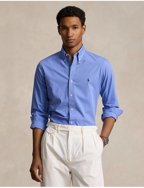 Custom fit stretch poplin Hemd