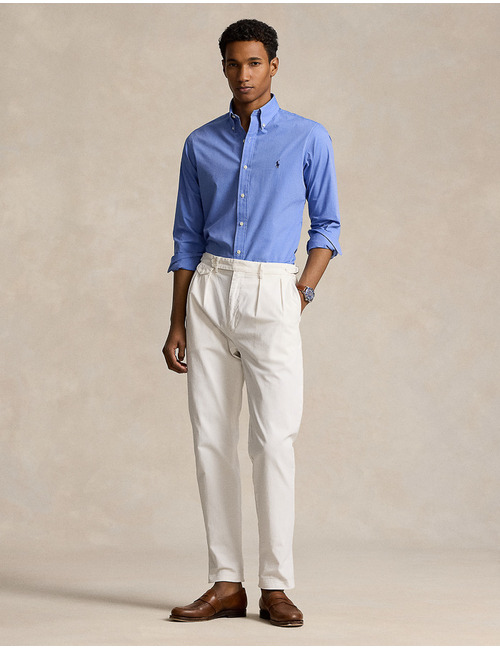 Custom fit stretch poplin Hemd
