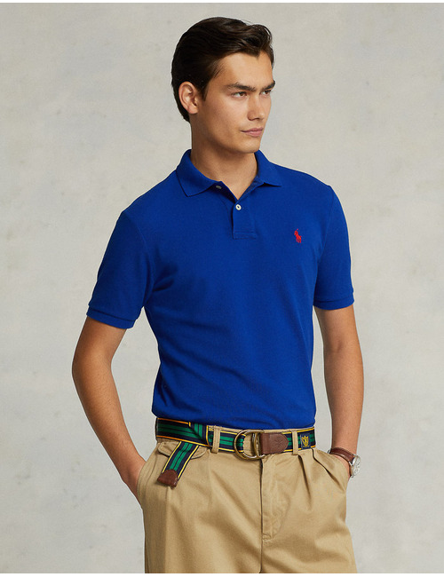 Custom Slim Fit Mesh Polo