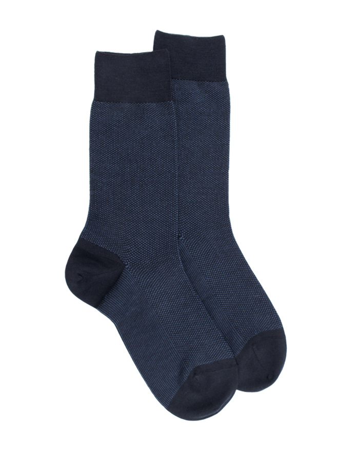 Heren Sokken Caviar van Merinowol - Blauw






