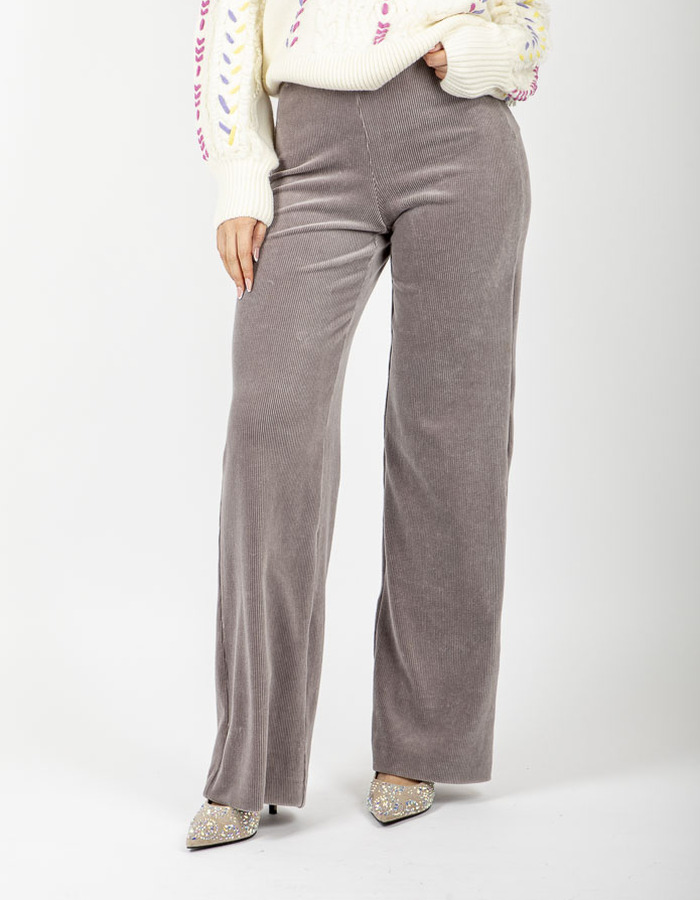 Raffaello Rossi broek met elatische band taupe