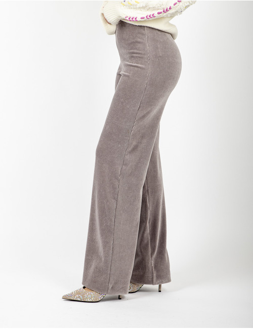 Raffaello Rossi broek met elatische band taupe