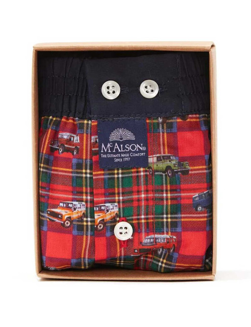 Men Boxershort McTartan Landy red