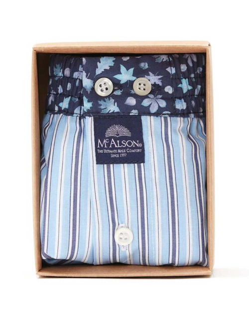 Men Boxershort Striped blue