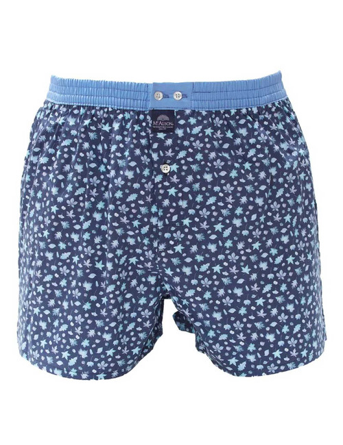 Men Boxershort Leaves navy