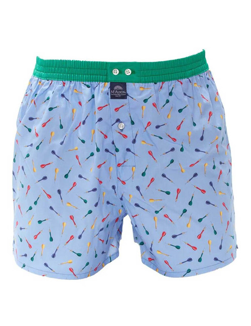 Men Boxershort Darts lichtblauw