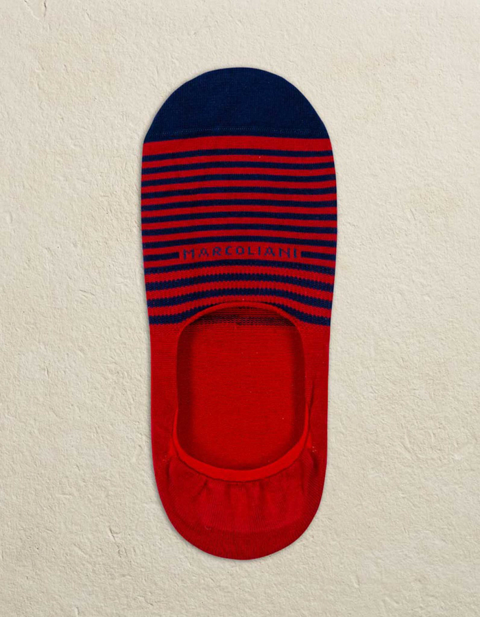 Pima Cotton INVISIBLE TOUCH Striped tomato