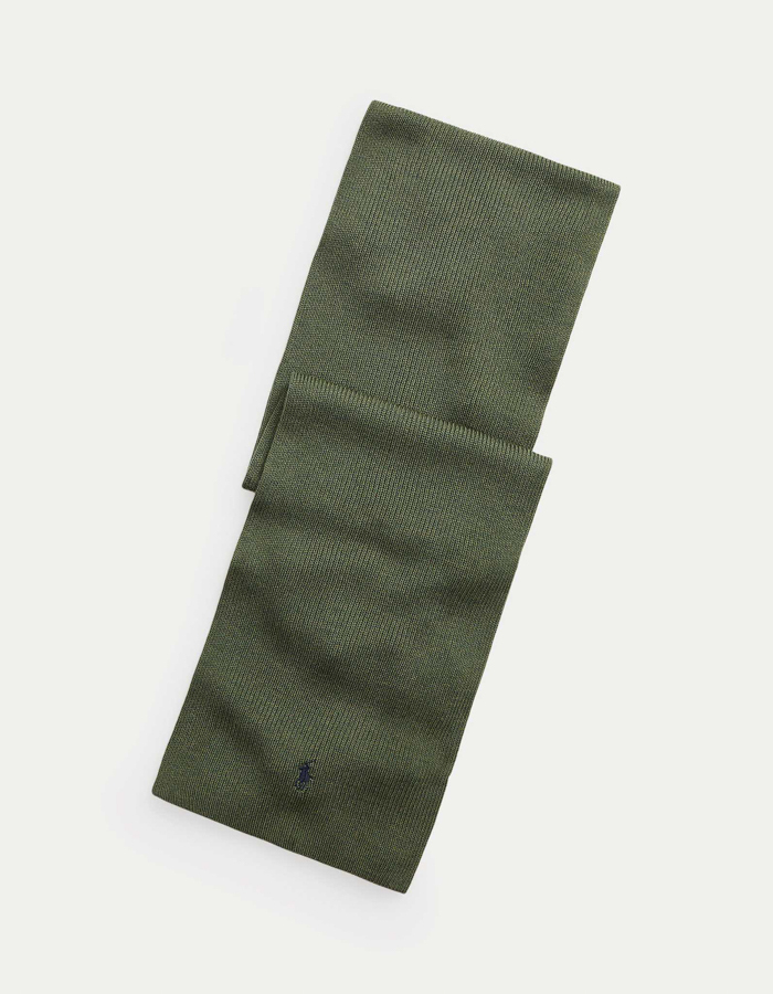 SIGNATURE PONY WOOL SCARF