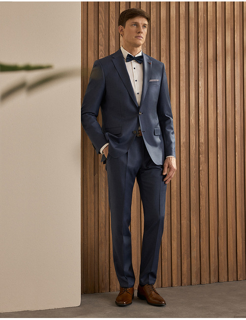 Kostuumbroek Slim Fit 55009 Guabello Motion 120's Natural Stretch 