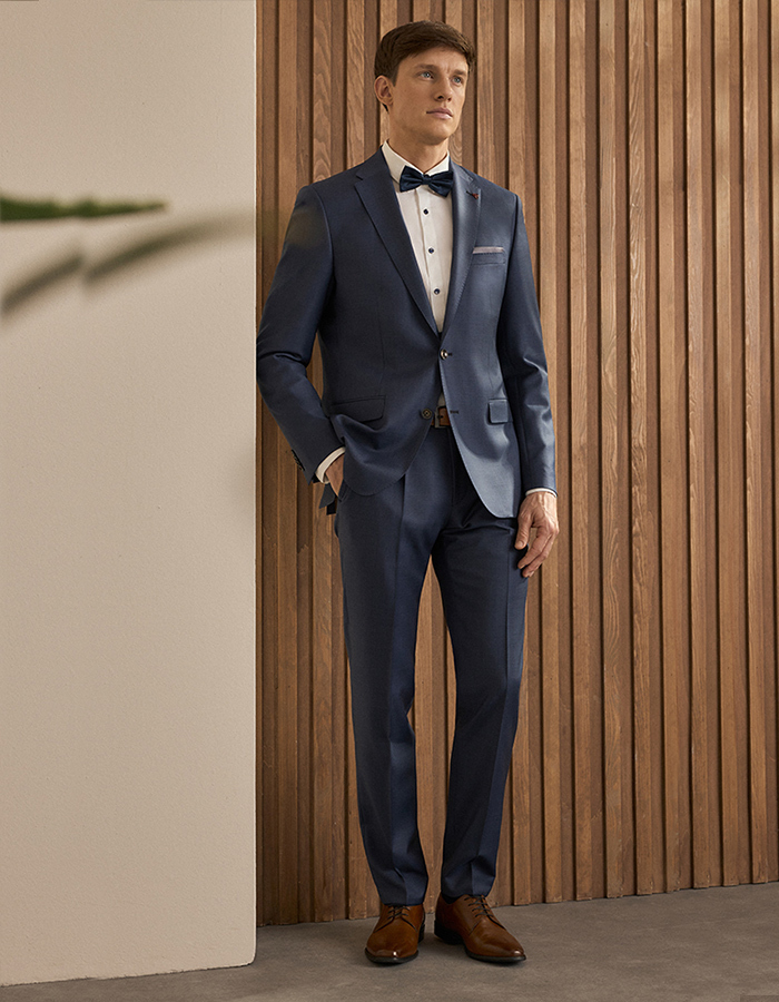Kostuumbroek Slim Fit 55009 Guabello Motion 120's Natural Stretch 
