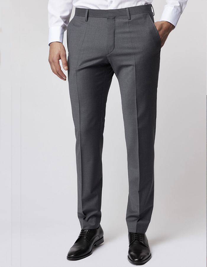 Slim Fit Kostuumbroek 5038 - Virgin Wool - Grey
