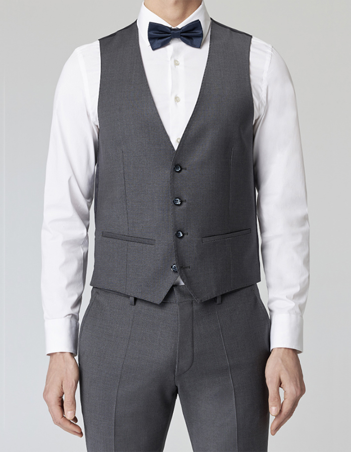 Roy Robson gilet grijs