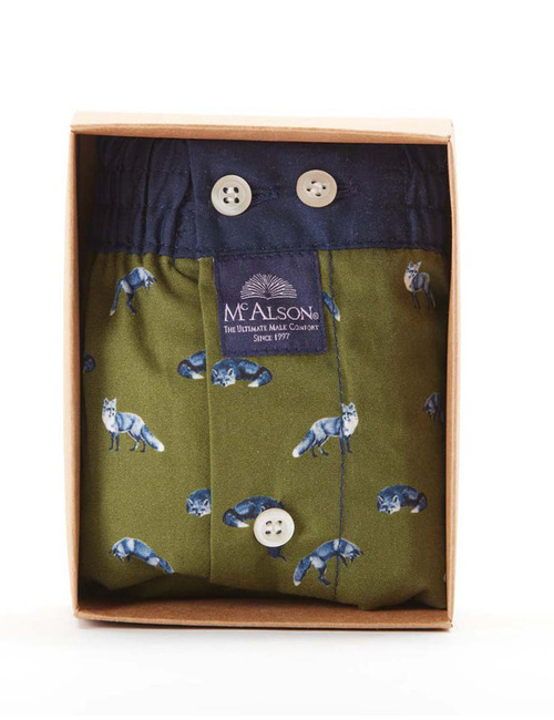 Men Boxershort Fox green