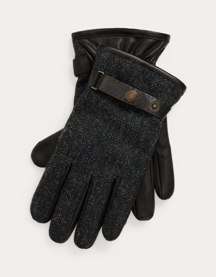 Wollen en schapenvacht handschoenen met kasjmieren voering