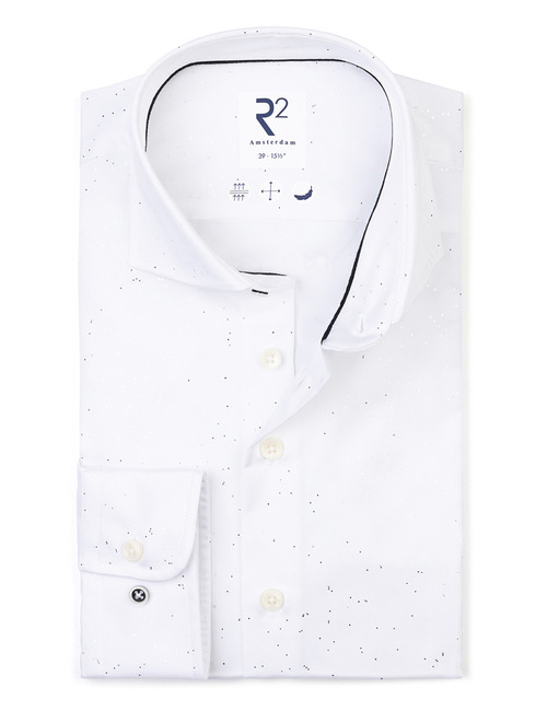 R2 modern fit hemd wit