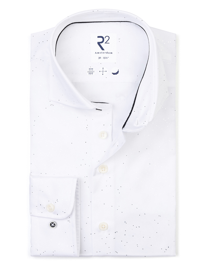 R2 modern fit hemd wit