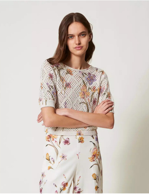 Twinset korte mouw pull goud