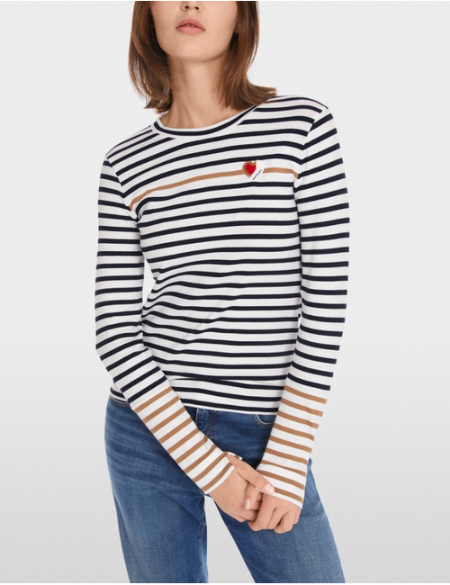 Marccain t-shirt lange mouw wit