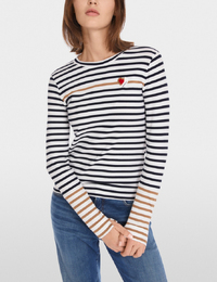 Marccain t-shirt lange mouw wit