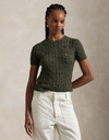 Ralph Lauren Dames t-shirt korte mouw kaki