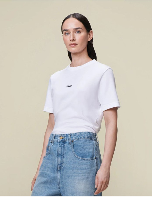 Lois Jeans t-shirt korte mouw wit