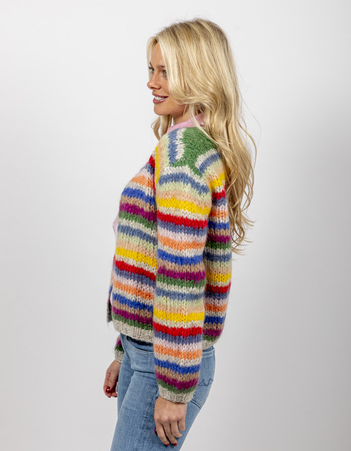 Herzen's lange mouw gilet multicolor