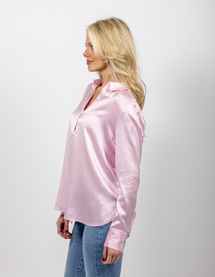 Herzen's lange mouw bloes roze