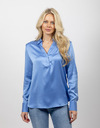 Herzen's lange mouw bloes blauw