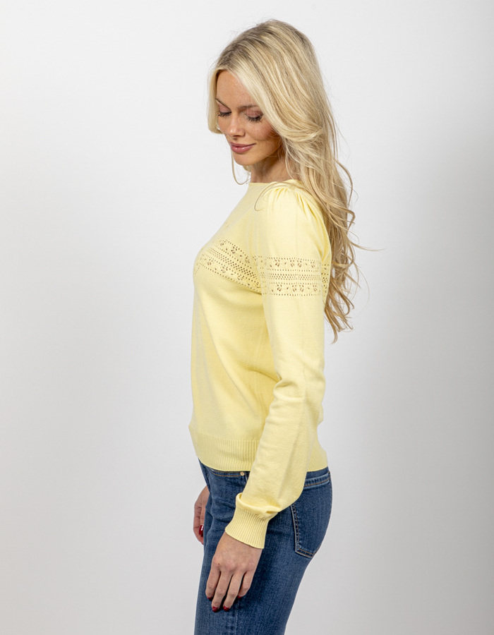 Twinset lange mouw pull geel