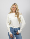 Twinset lange mouw pull ecru