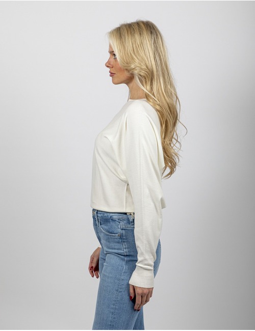 Twinset lange mouw pull ecru