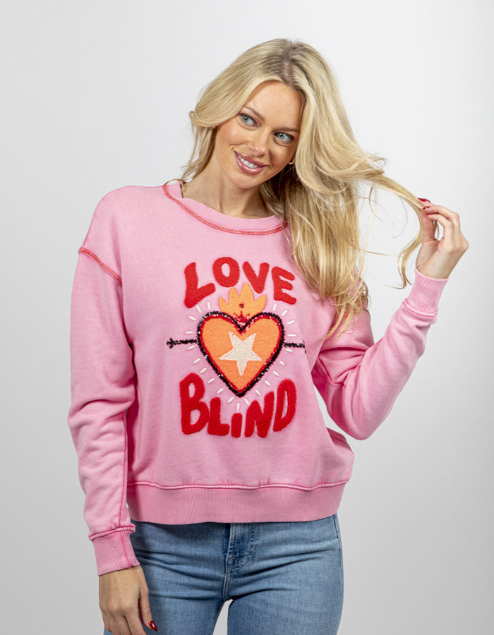 Grace lange mouw sweater roze