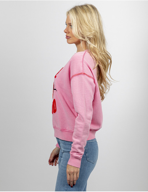 Grace lange mouw sweater roze