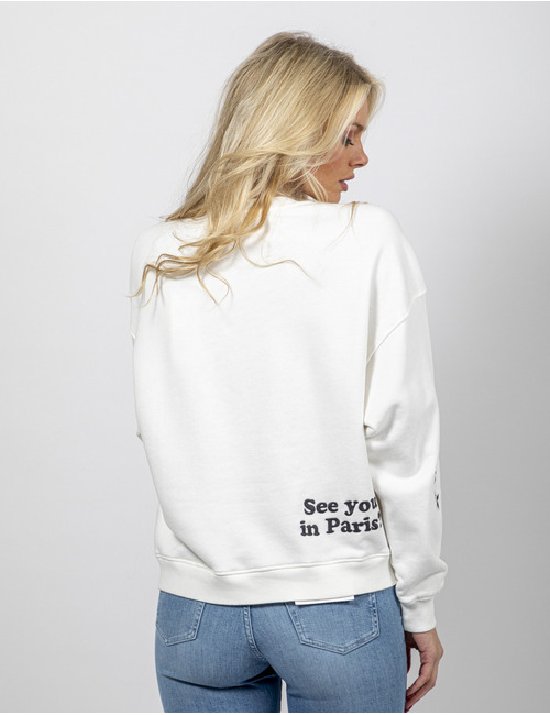 Grace lange mouw sweater ecru