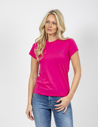 Ralph Lauren Dames t-shirt korte mouw fuschia