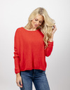 Mika Elles lange mouw pull rood