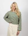 Studio Clique t-shirt lange mouw groen