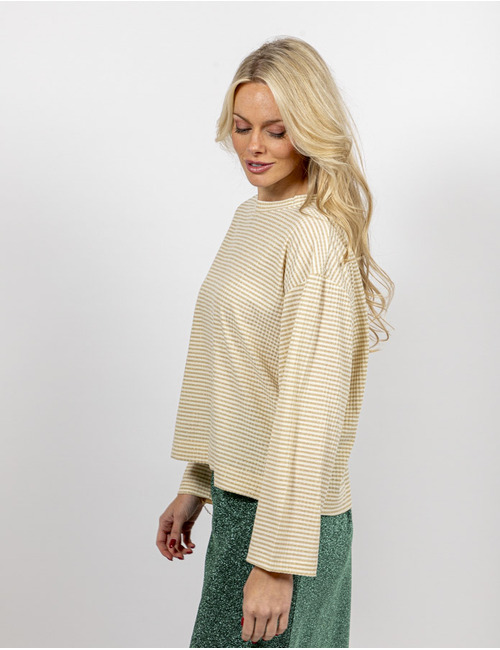 Studio Clique t-shirt lange mouw beige