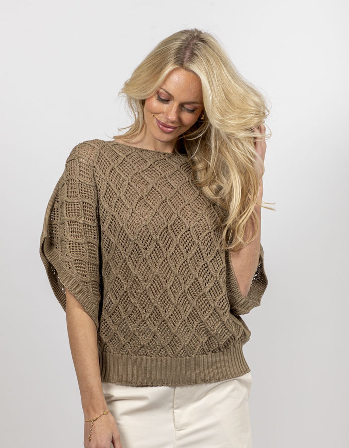 Semi Couture korte mouw pull beige