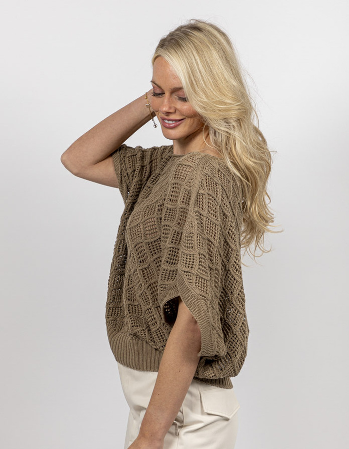 Semi Couture korte mouw pull beige