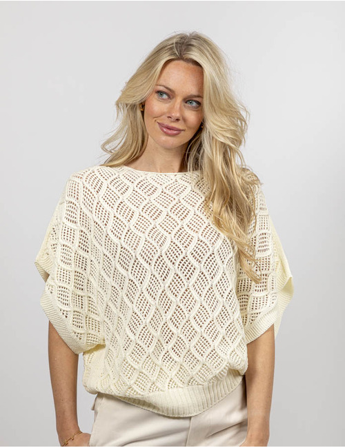 Semi Couture korte mouw pull ecru