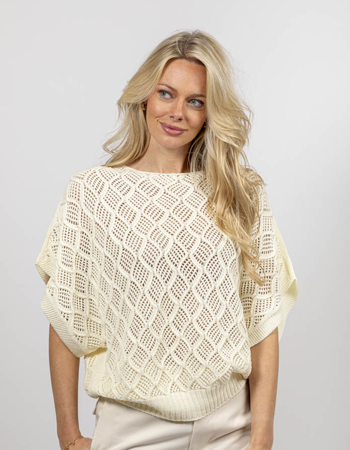 Semi Couture korte mouw pull ecru