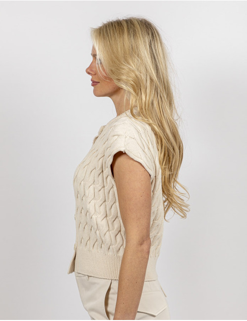 Semi Couture korte mouw pull ecru