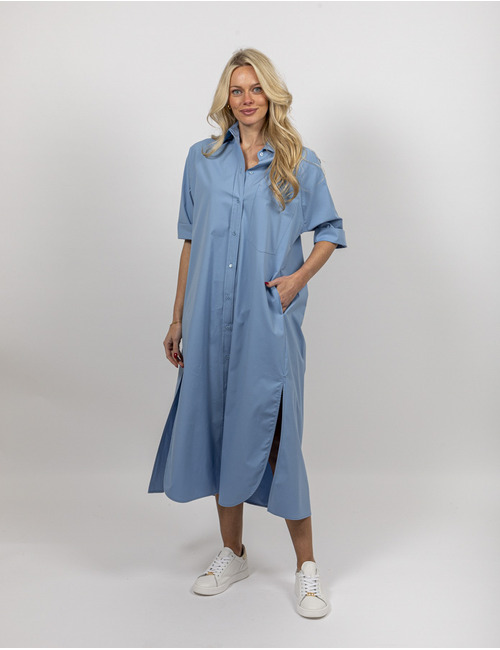 Semi Couture lang kleed blauw