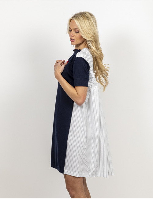 Semi Couture kort kleed marine