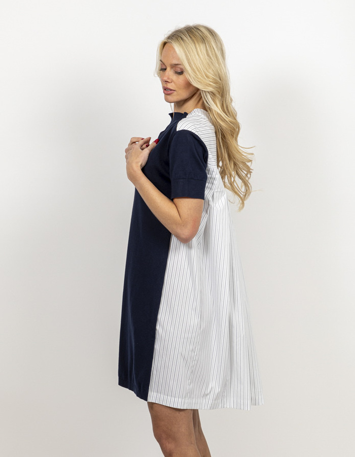 Semi Couture kort kleed marine