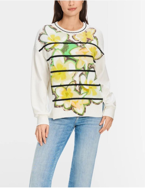 Marccain lange mouw sweater ecru