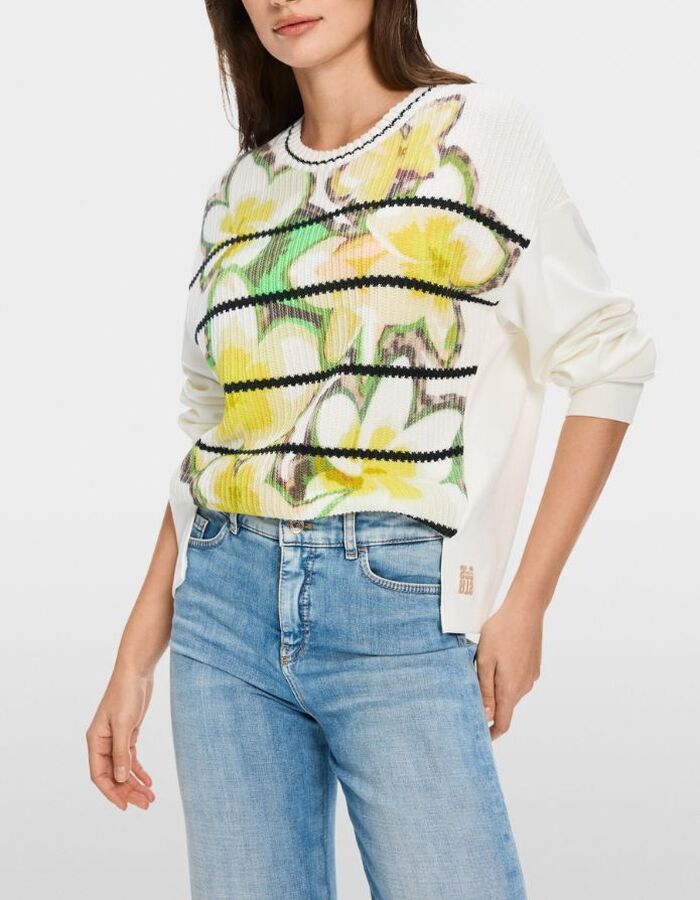 Marccain lange mouw sweater ecru