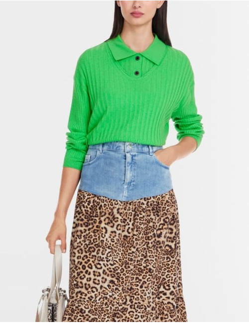 Marccain lange mouw pull groen
